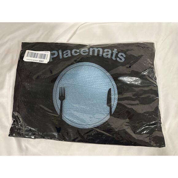 Oval Braided Placemats Set of 4 Table Mats for Dining Tables Washable Place Mats - Picture 3 of 3